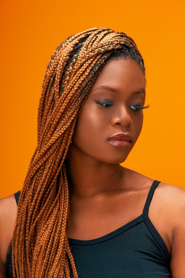Box braid bob