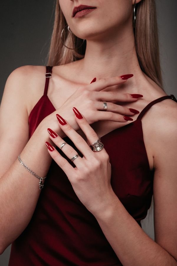 Red French tips